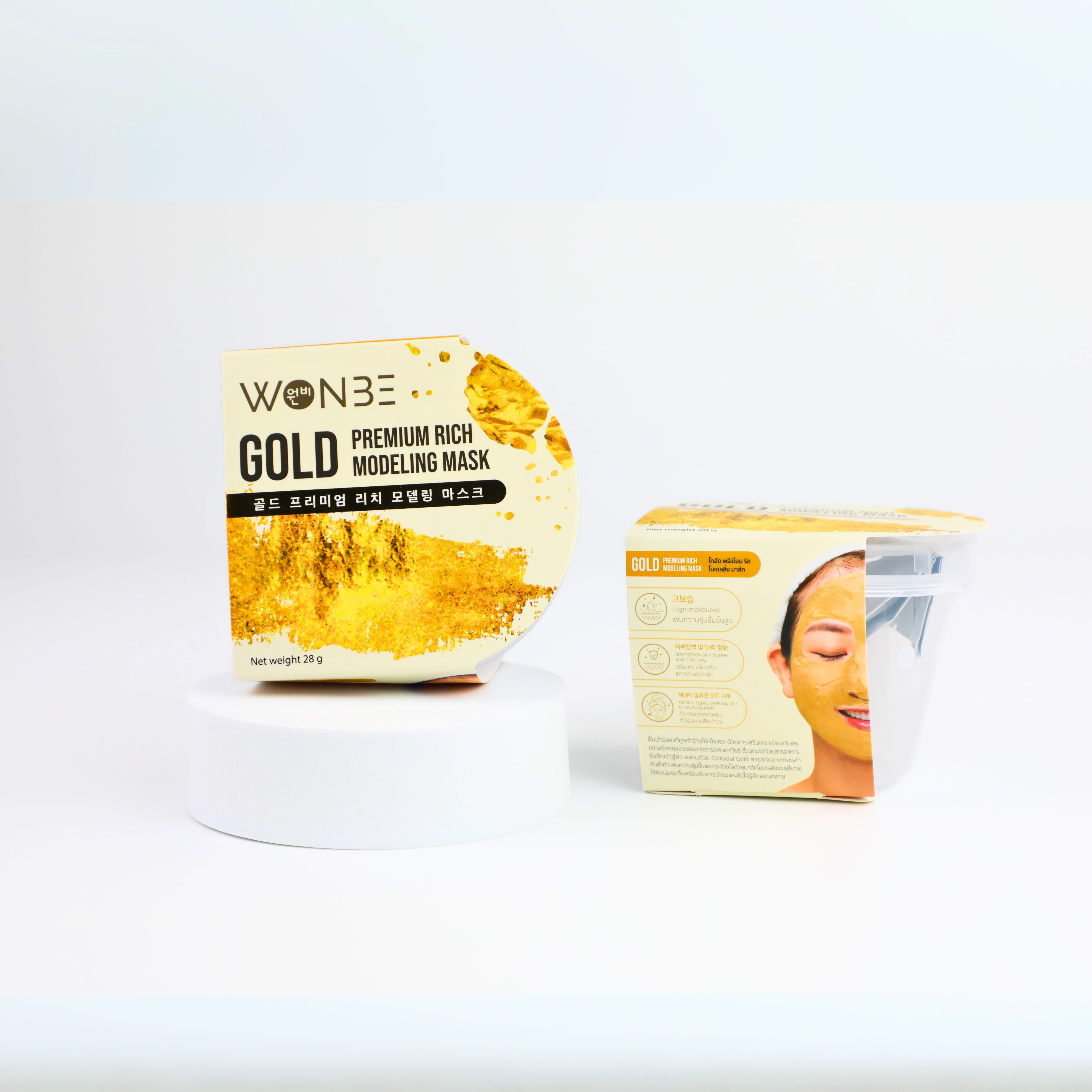 WONBE [วอนบี] โกล์ด พรีเมี่ยม ริช โมเดลลิ่ง มาส์ก / GOLD PREMIUM RICH MODELING MASK 28g